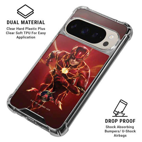 DC Comics The Flash Movie: The Fastest Man Alive Pixel 9/9 Pro Clear Case